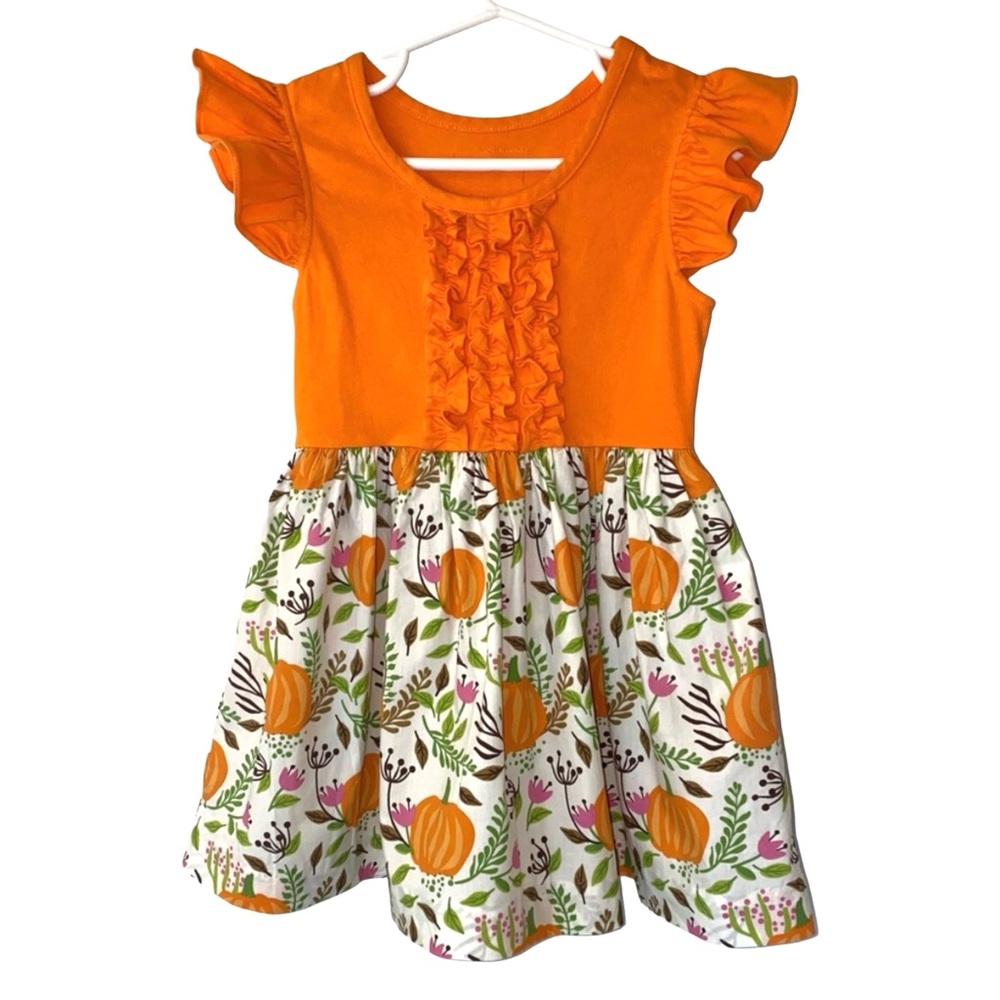 Eleanor Rose Pumpkin Dress, Girls Size 3/4